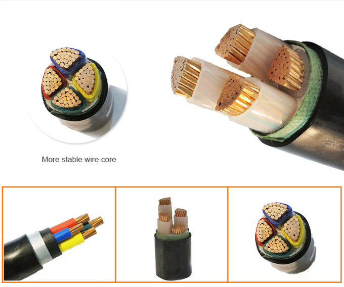 4 Cores 132kV XLPE High Voltage Power Cables For Construction 1